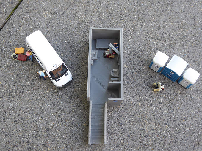 Detailgetreues Modell einer »Toilette für alle« aus dem 3-D-Drucker